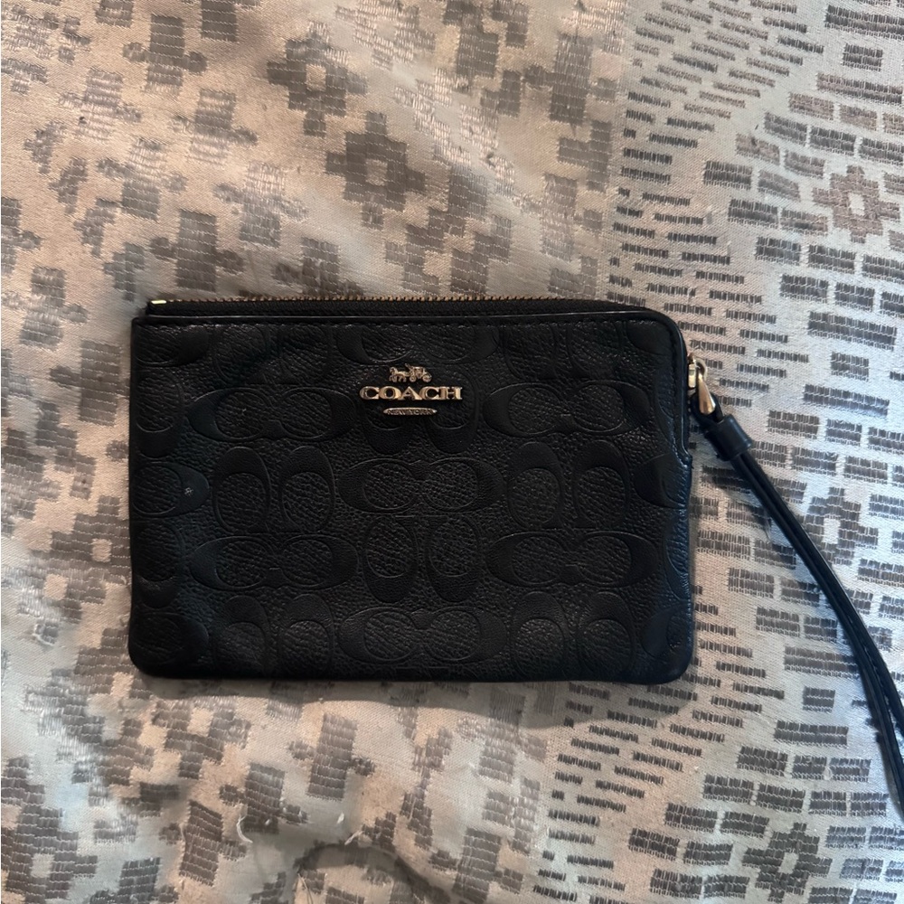 Black Coach Wallet Wristlet